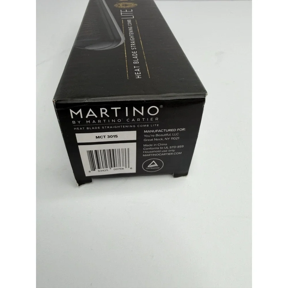 Martino Cartier Heat Blade Straightening Comb Lite MCT3014 New Open Box Rare